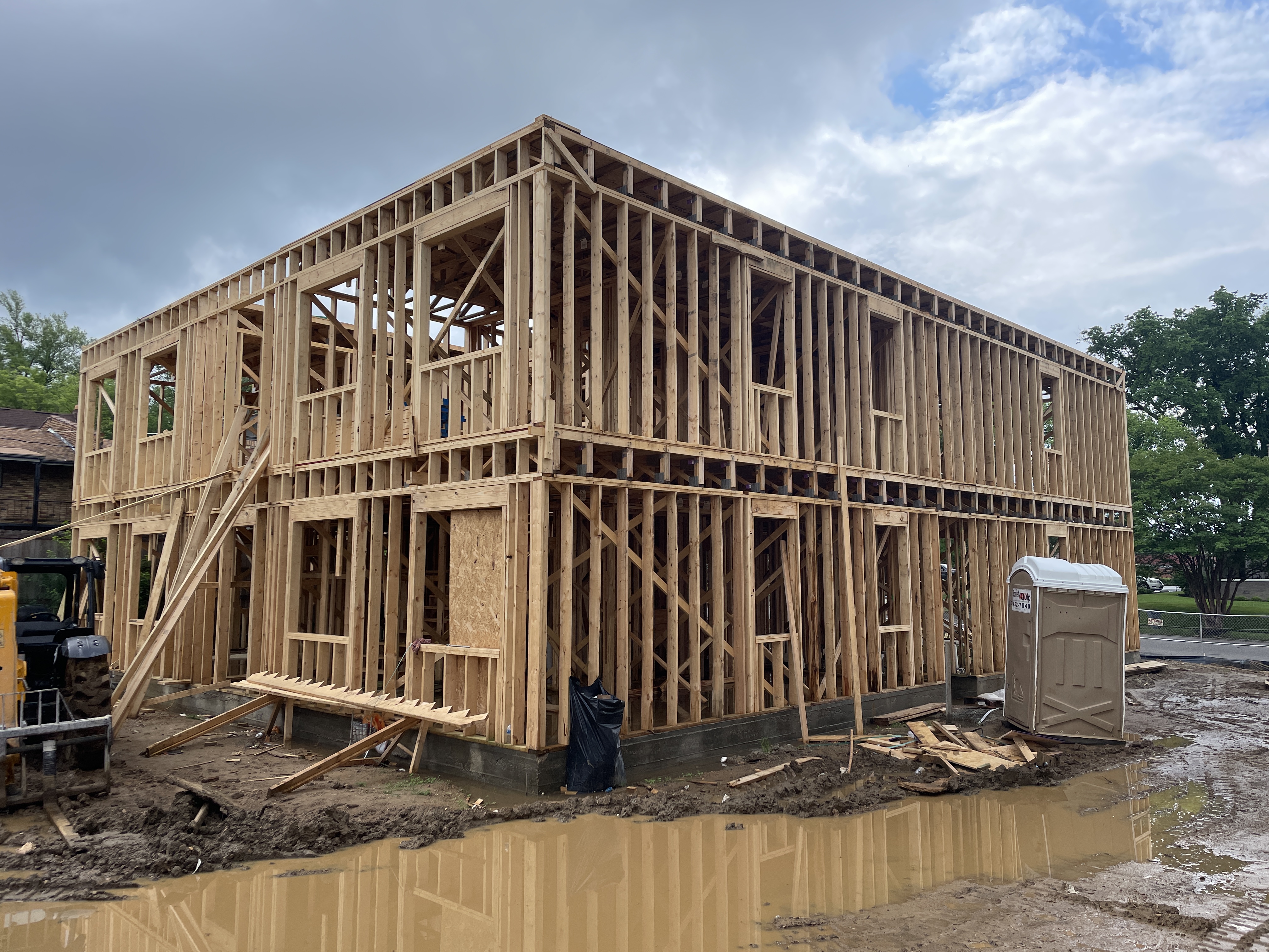 1162 Peabody – Aerial site overview, foundation stage